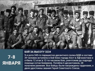 День в истории. ПОДВИГ 9-Й РОТЫ