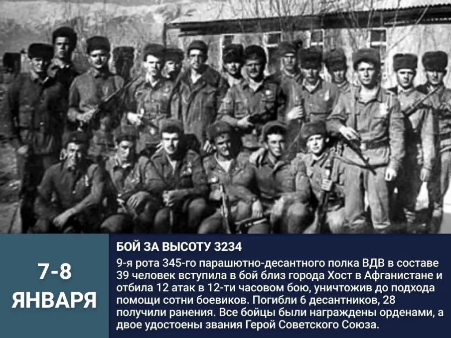 День в истории. ПОДВИГ 9-Й РОТЫ