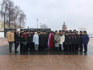 Кадеты Нижегородской кадетской школы приняли участие в торжественной церемонии, посвящённой "Дню Героев Отечества"