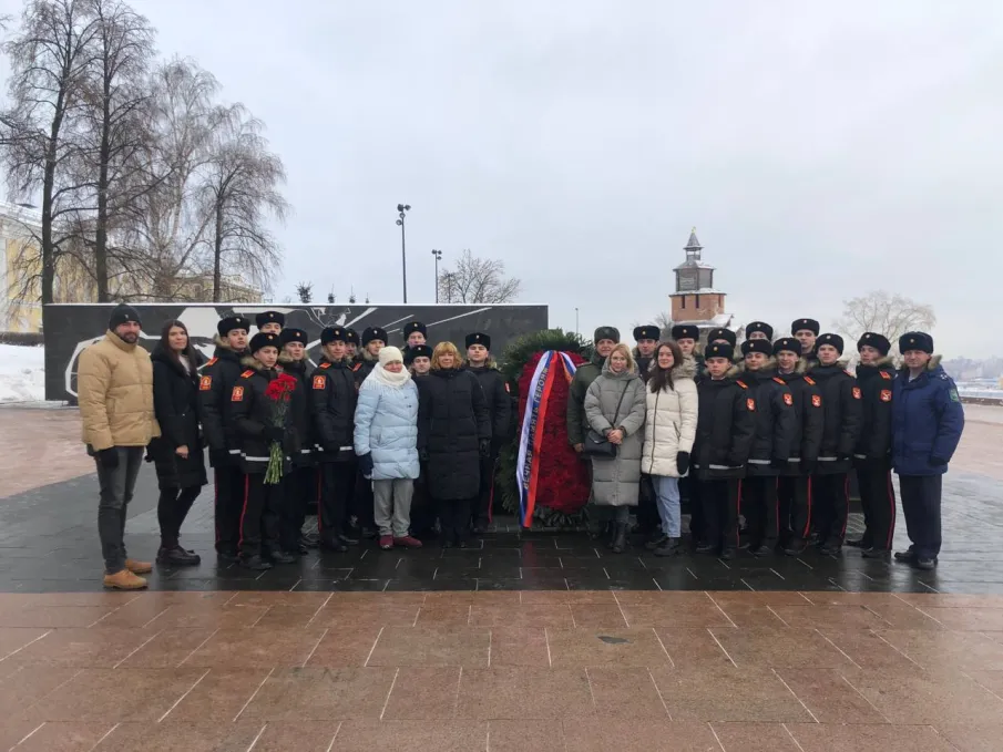 Кадеты Нижегородской кадетской школы приняли участие в торжественной церемонии, посвящённой "Дню Героев Отечества"