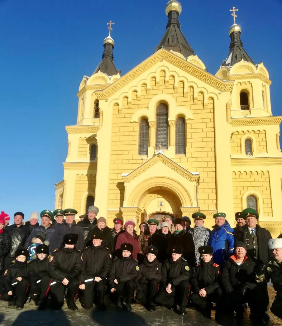 Кадеты Нижегородской Кадетской школы присутствовали на благословенном молебне, в день храмового праздника российских пограничников