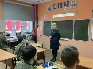 Инспектор Кузнецова Н.А. провела беседу о профилактике правонарушений