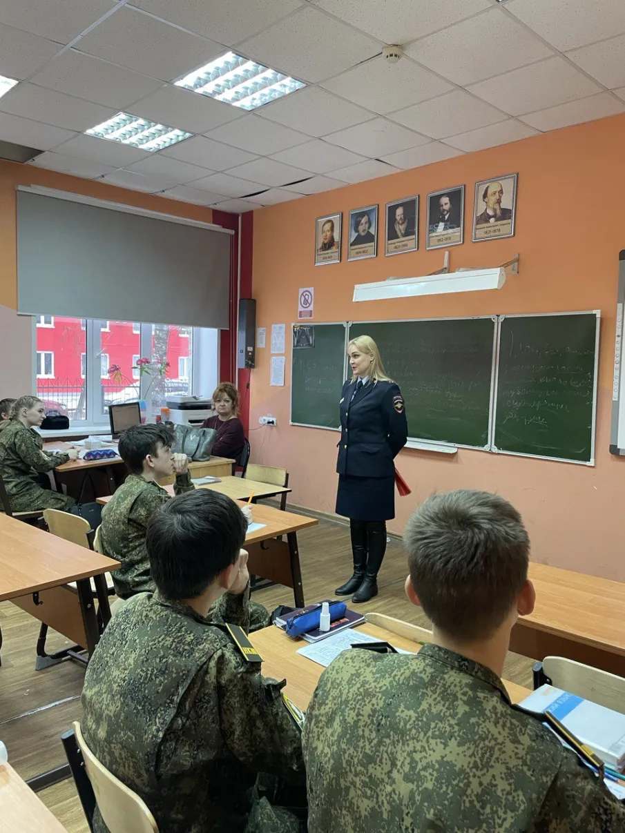 Инспектор Кузнецова Н.А. провела беседу о профилактике правонарушений