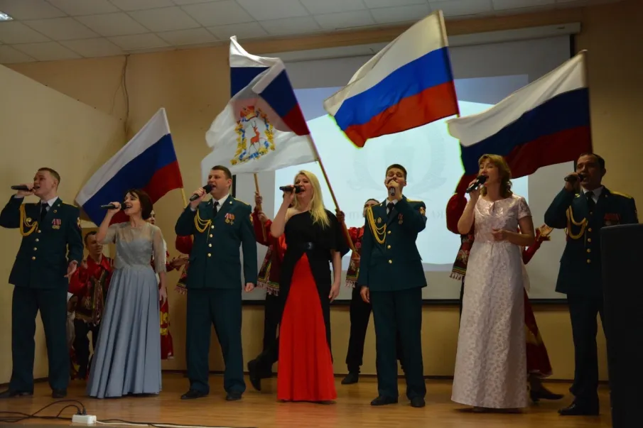 20 марта 2023 года в Нижегородской кадетской школе состоялся концерт Ансамбля песни и пляски Приволжского округа войск Национальной гвардии Российской Федерации.